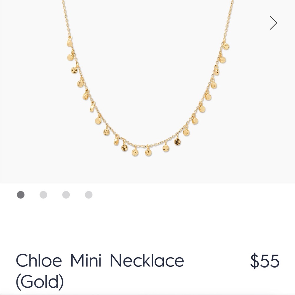 NWT Gorjana Chloe Mini Necklace
